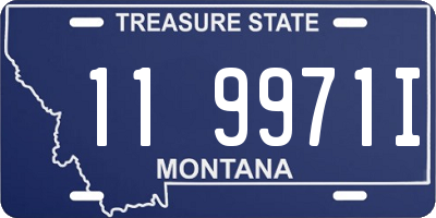 MT license plate 119971I