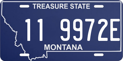 MT license plate 119972E