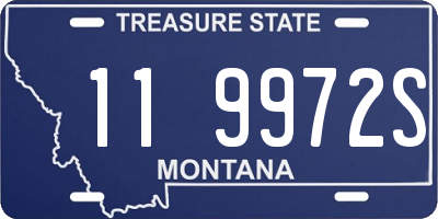 MT license plate 119972S