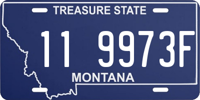 MT license plate 119973F