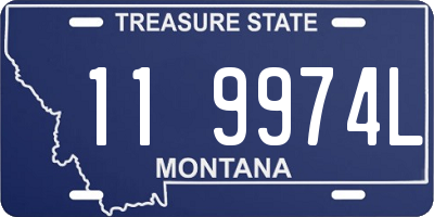 MT license plate 119974L