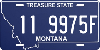 MT license plate 119975F