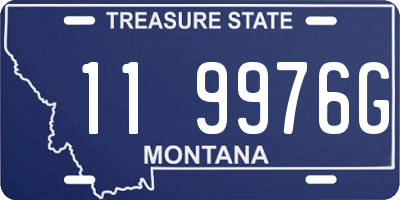 MT license plate 119976G