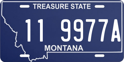 MT license plate 119977A