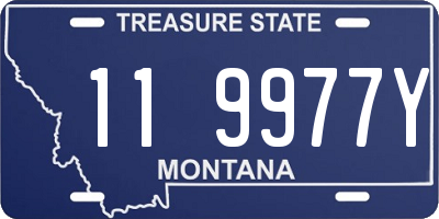 MT license plate 119977Y