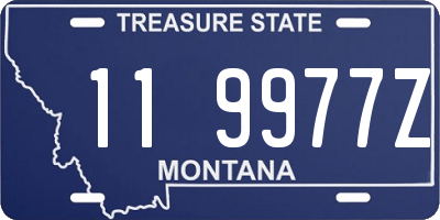 MT license plate 119977Z