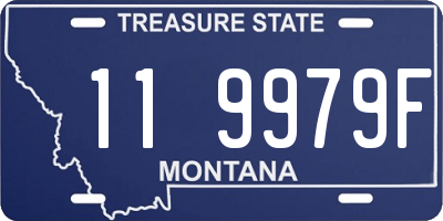 MT license plate 119979F