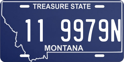 MT license plate 119979N