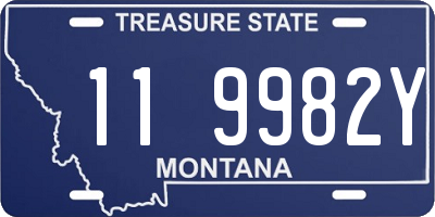 MT license plate 119982Y