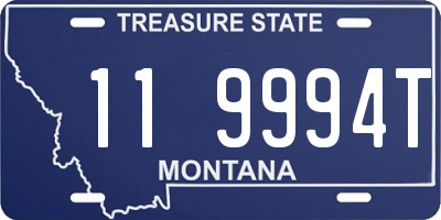 MT license plate 119994T