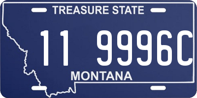 MT license plate 119996C