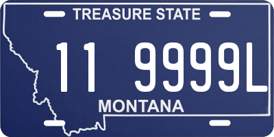 MT license plate 119999L