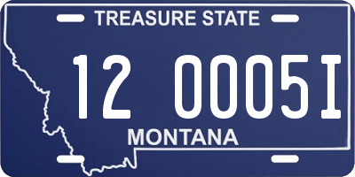 MT license plate 120005I