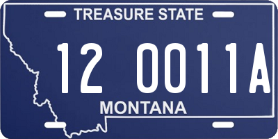 MT license plate 120011A
