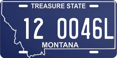 MT license plate 120046L