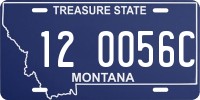 MT license plate 120056C