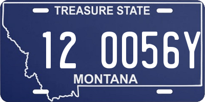 MT license plate 120056Y