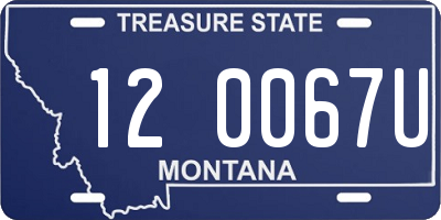 MT license plate 120067U