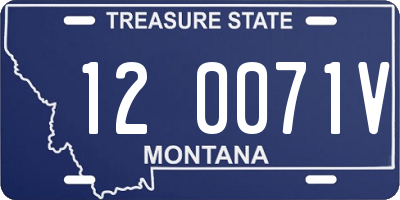 MT license plate 120071V