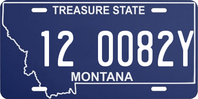 MT license plate 120082Y