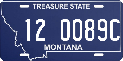 MT license plate 120089C