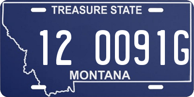 MT license plate 120091G