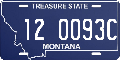 MT license plate 120093C
