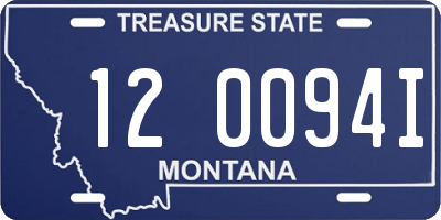 MT license plate 120094I