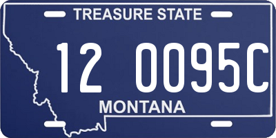 MT license plate 120095C
