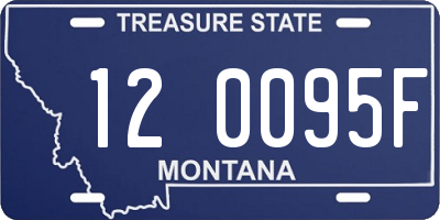 MT license plate 120095F
