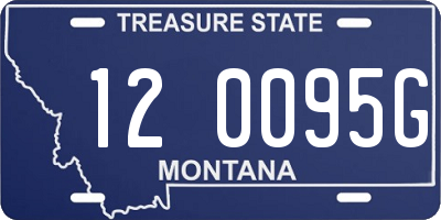 MT license plate 120095G