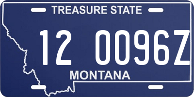 MT license plate 120096Z