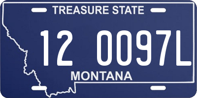 MT license plate 120097L