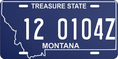 MT license plate 120104Z