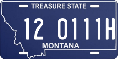 MT license plate 120111H