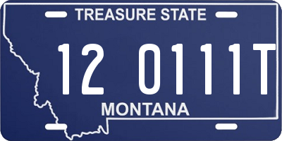 MT license plate 120111T