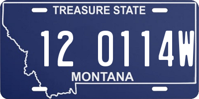 MT license plate 120114W
