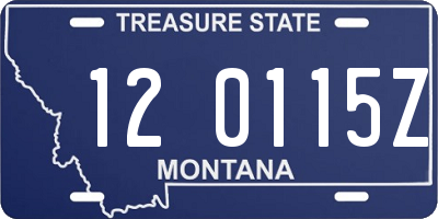 MT license plate 120115Z