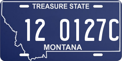 MT license plate 120127C