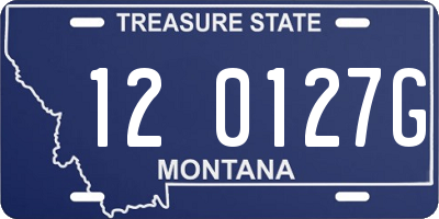 MT license plate 120127G