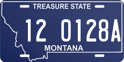 MT license plate 120128A