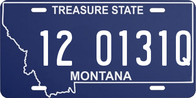 MT license plate 120131Q