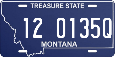 MT license plate 120135Q