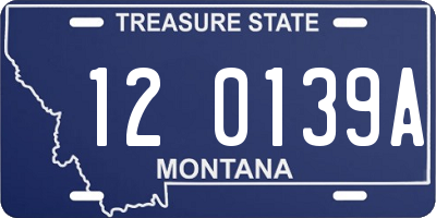 MT license plate 120139A