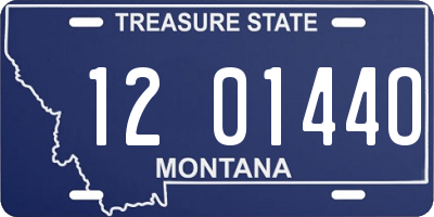 MT license plate 120144O