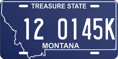 MT license plate 120145K