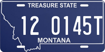 MT license plate 120145T