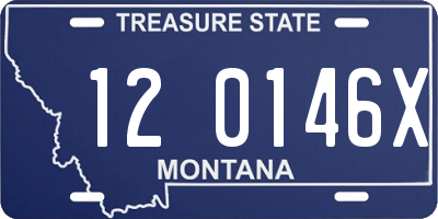 MT license plate 120146X