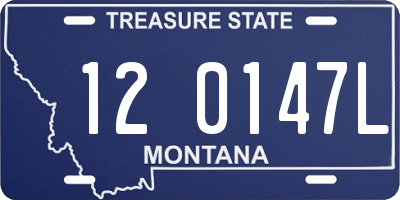 MT license plate 120147L
