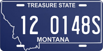 MT license plate 120148S